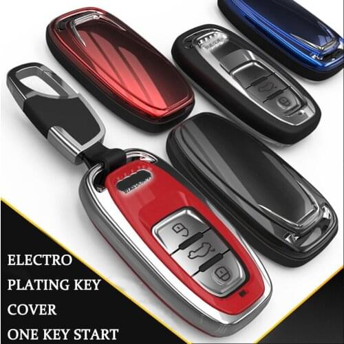 Car key case cover For Audi B6 B7 B8 A4 A5 A6 A7 A8 Q5 Q7 R8 TT S5 S6 S7 S8 SQ5 RS5 protect shell bag