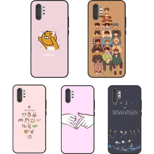 Cartoon Seventeen KPOP Band For Samsung S20 Plus S8 S9 S10 e Lite Case For Galaxy Note 20 Ultra Note 10 Plus Coque