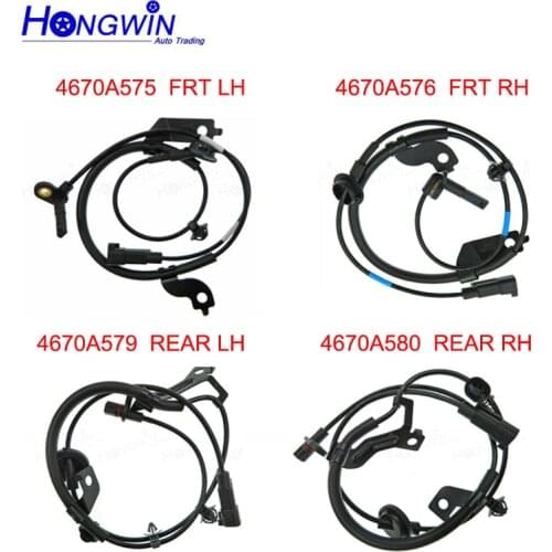 One Set Front Rear Left Right Wheel Speed ABS Sensor For Mitsubishi Lancer Outlander OEM NO 4670A576,4670A575,4670A580,4670A579