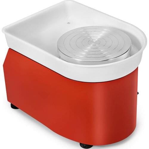 Free ship Pottery Forming Machine 25cm Ceramic Pottery Wheel with Adjustable Feet Lever Pedal 350W Art Craft