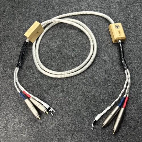 Audiophile Odin 2 Silver Supreme Reference Interconnect Phono Cable RCA Plug 1.5m