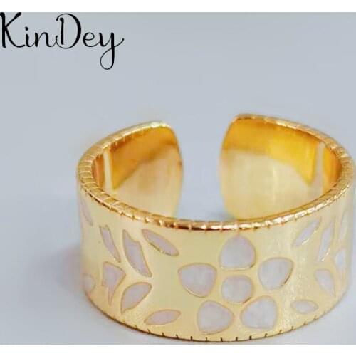 Kindey Luxury Brand Silver Color Big Flower Rings For Women Lover Girls Gifts Bridal Wedding Jewelry