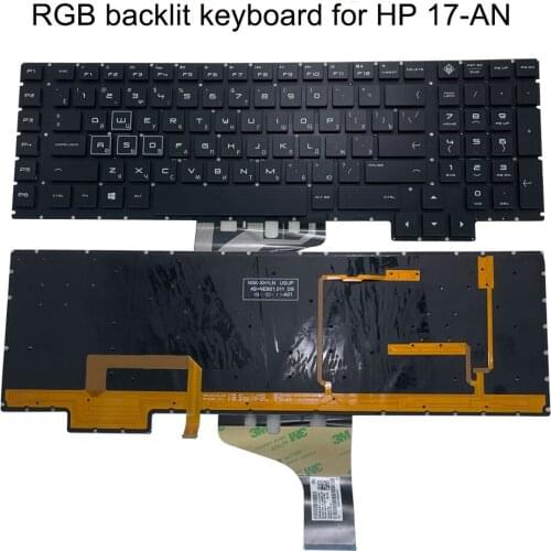 RGB Russian keyboard laptop backlight keyboards For HP Omen 17-AN an013tx 17-AN000 031TX RU qwerty color backlit 9Z.NEBBQ.10R