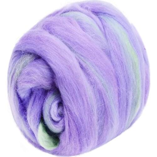 LMDZ Wool Felting Supplies, 100% Pure Wool, Chunky Yarn, Spinning Wool Roving for Needle Felting Wet Felting DIY Hand Spinning