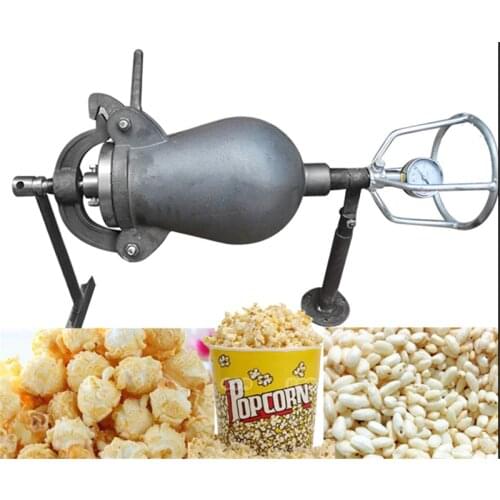 The old hand popcorn puffing machine fried flower machine cannon fire popcorn popcorn machine
