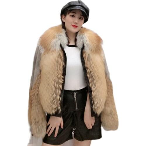 JMLD Fur Autumn and Winter New imported Fox Fur and Mink Fashion Fashion Fashion air Fox Fur Short Fur Coat lady