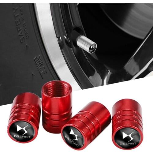 4Pcs Metal Wheel Valve Stem Caps Car Styling Tire Valve Tyre Caps For DS SPIRIT DS7 5LS DS5 DS3 DS4 DS7 DS9 E-Tense Wild Rubis