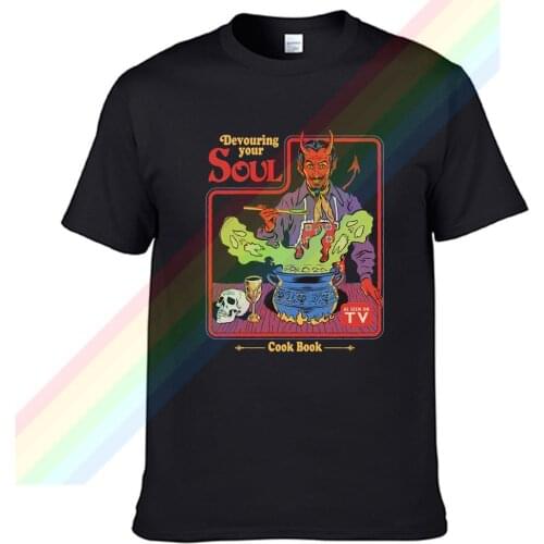 Devouring Your Soul Cook Book Men Women Summer 100% Cotton Black Tees Male Newest Top Popular Normal Tee Shirts Unisex