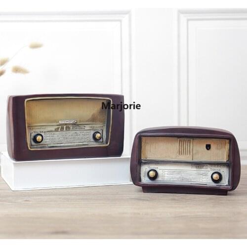 2021 New Creative Retro Ornaments, Old European Vintage Radio, Living Room Dining Room, Coffee Shop Wine Cabinet Decorations