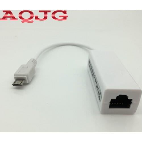 New Micro Mini 5pin USB To RJ45 10/100M Ethernet Network Adapter For SamsungTable PC White also have Micro to rj45 Huawei AQJG