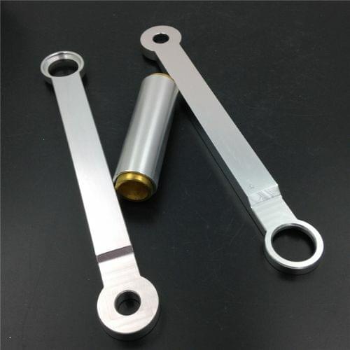 2X Motorcycle Silver Lowering Link For Suzuk GSXR 600 750 1000 2006 - 2010 2007 2008 2009