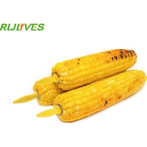 RLJLIVES 6 pcs/set BBQ Corn Holders Fork Multi-Function Stainless Steel Kitchen Barbecue Corn Tools