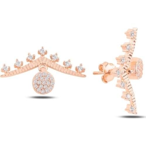 Silver 925 Sterling Zircon Stone Earrings