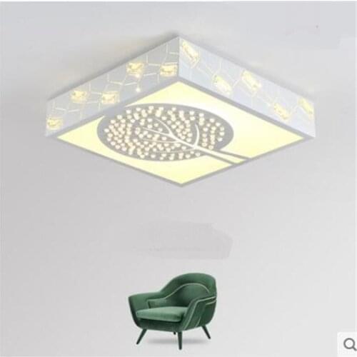 Modern round LED ceiling lamp bedroom lights warm creativity living room atmospheric study led lamp square light ZA81030