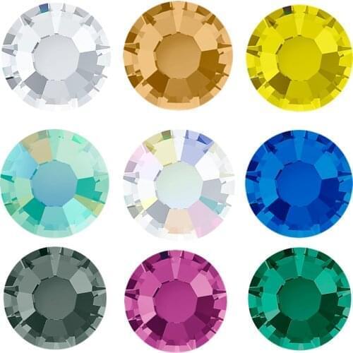 Iron On 2058HF Hotfix Rhinestone Crystal Sticker Strass Hot Fix thermo strases Stones Clothes Fro Glue Rhinestones