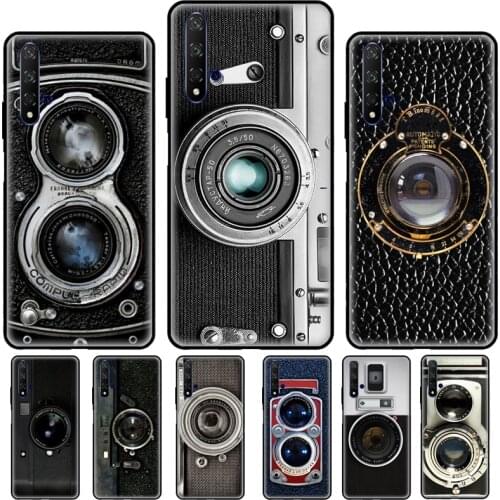 Retro Camera Vintage For Huawei Nova 2Z 2 3 5T Case For Huawei Y6 Y5 2017 2018 Y7 Y9 2019 Y6P Y7A 2020 Cover