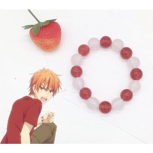 Japan Anime Fruits Basket Bracelet Honda Tooru Soma Kyo Beads Agate Cosplay Prop Jewelry Decor Jewellery for Girl Hot Gifts