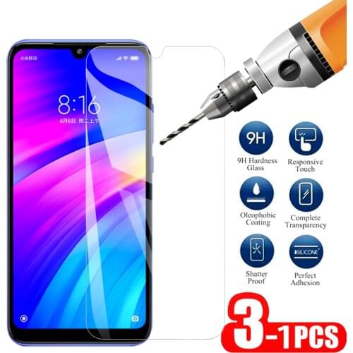 Screen protector glasses 1-3PCS For Xiaomi Redmi 7 7A Screen Protector Tempered Film For xiaomi redmi 7 7a Transparent screen