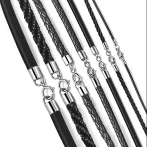 Cylinder Tube End Closure for Necklace Bracelet Leather Cord Jewelry Accessories