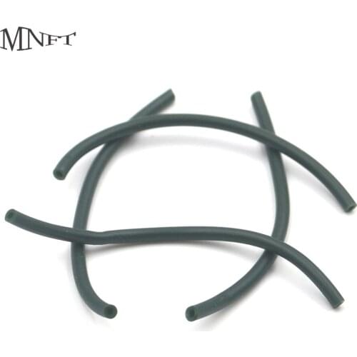 MNFT 10Pcs 2mm*5cm Carp Fishing Rubber Tube Rig End Sleeves DIY Tackles Fishing Accessories