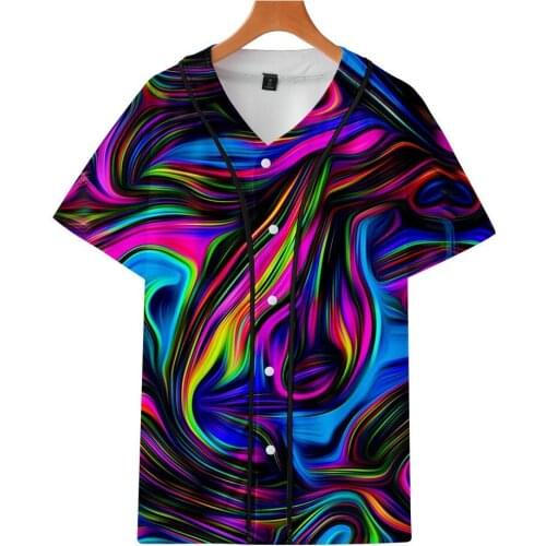 2020 Summer T Shirt Tie Dye Short Sleeve T-shirt Women Casual V-neck Loose Tee Shirts Harajuku Multicolor Tshirt Tops Clothes