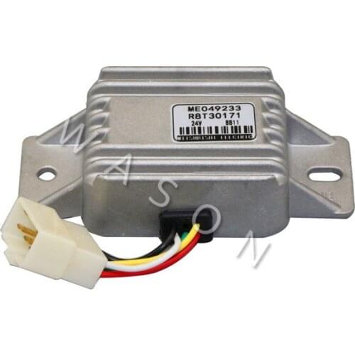 24V Excavator Safety lock relay ME049233 R8T30171 For E320B With White Plug