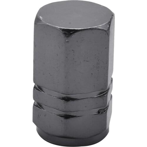 8 Pieces Tire Stem Valve Caps Wheel Valve Covers Car Dustproof Tire Cap, Hexagon Shape Titanium Gray