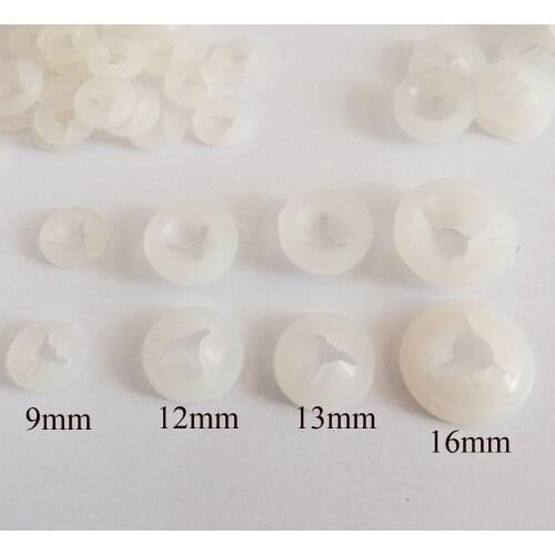 9mm/12mm/13mm/16mm width white Trifurcation hand washer for toy eyes nose mouth finding--500pcs/lot