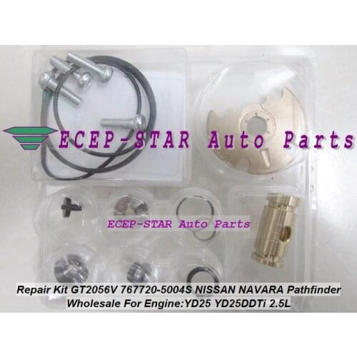 Free ship GT2056V 767720-5004S 14411-EB70B Turbo Repair Kit rebuild Turbocharger For NISSAN NAVARA Pathfinder YD25 YD25DDTi