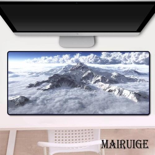 Mountain Scenery Large Mouse Pad Gaming Accessories XXL PC Laptop Keyboard Palm Rest Play Mat Gamer Mousepad Desk Mat 400*900