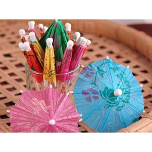 Paper Cocktail Parasols Umbrellas drinks picks wedding Event Party Supplies Holidays luau sticks Fashion Hot 50 pcs/lot
