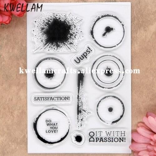 Ink Marks Scrapbook DIY photo cards rubber stamp clear stamps transparent stamp 11x16cm KW8070238