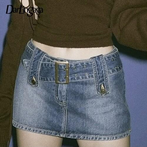 Darlingaga Denim Skirts For Women