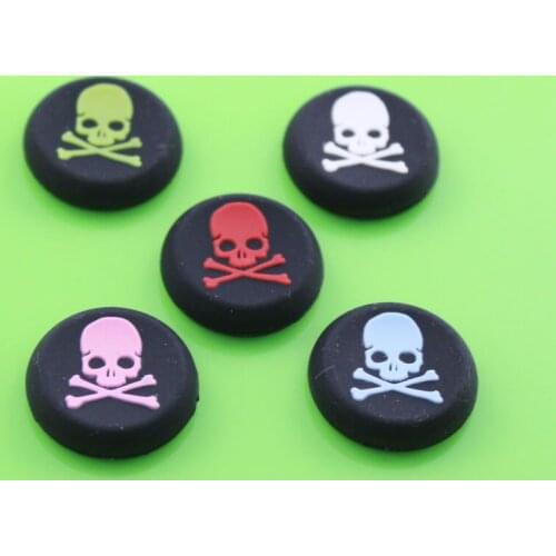 JCD Skull Head Silicone Thumb Grip Joystick Cap joystick grips For PS4 xbox one Controller 100pcs/lot