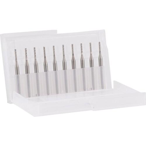 10pcs SMT/CNC Machinery Carbide End Mill Engraving Bits Cutter 1.4mm