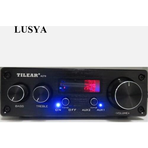 6K4 Tube Preamp 48W+48W stereo dual-channel power amplifier with volume adjustment