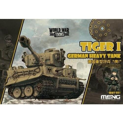 Meng Model WWT-001 German Heavy Tank Tiger I (Q Edition) Cute Free Fast Shipping