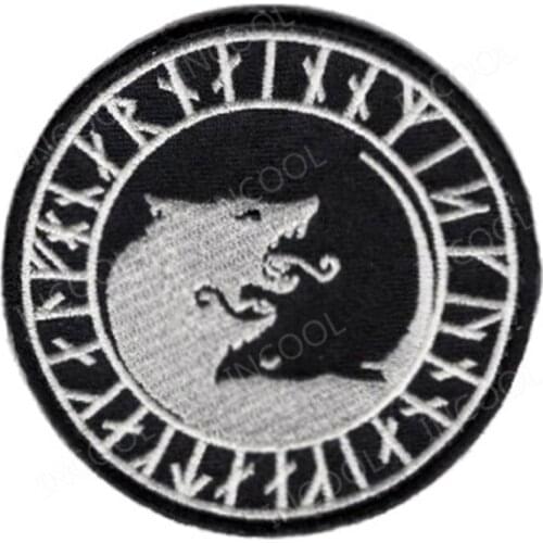 Wolf Embroidered Patches Tactical Military Decorative Patches Emblems Appliques Embroidery Badges for Clothes Backpack