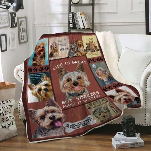 Custom Dog Envelop Cartoon Sherpa Blankets Throws on Bed For Sofa Winter Thick Quilt Adults Kids DropShipping Baby