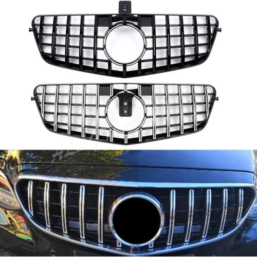 Car Front Racing Billet Bumper Grille Upper Facelift Grill For Mercedes Benz E-Class W212 2009 2010 2011 2012 2013 GTR
