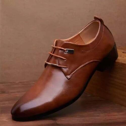 QWEDF Mens Leather Shoes