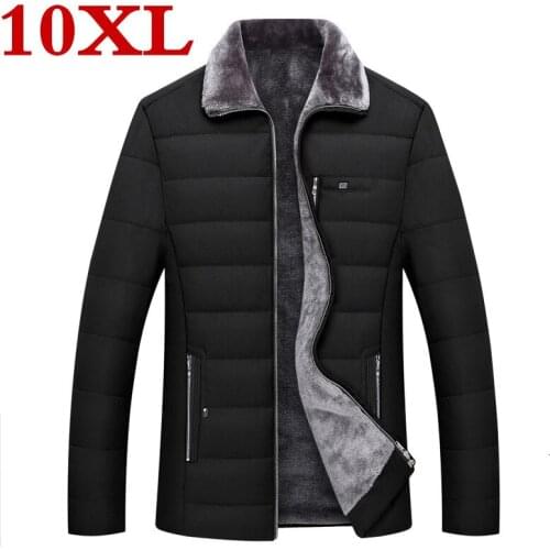 Plus size winter warm Jacket for men Loose coats casual mens thick coat male slim casual cotton padded casual warm