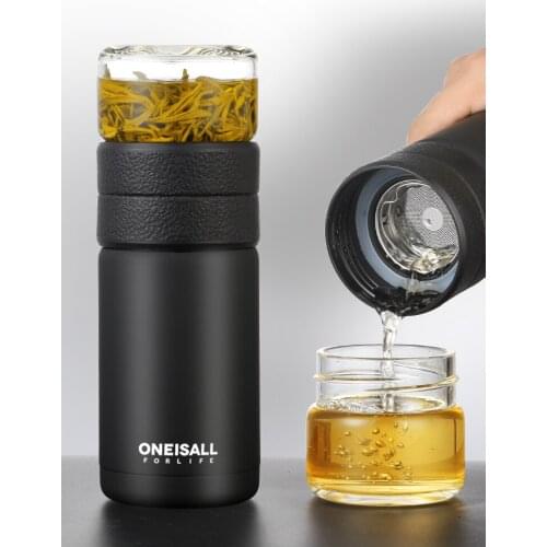 Stainless Steel Thermos Bottle Thermos cup Tea Vaccum Flasks Christmas Gift Thermal Mug With Tea Insufer For Office BS50SP