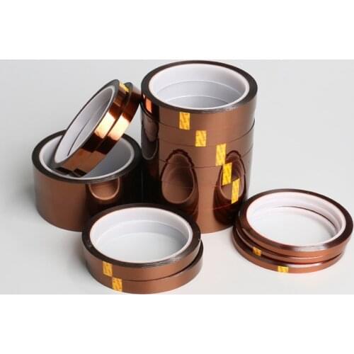 2pcs/lot Length 30M Heat Resistant Polyimide Tape High Temperature Adhesive Insulation
