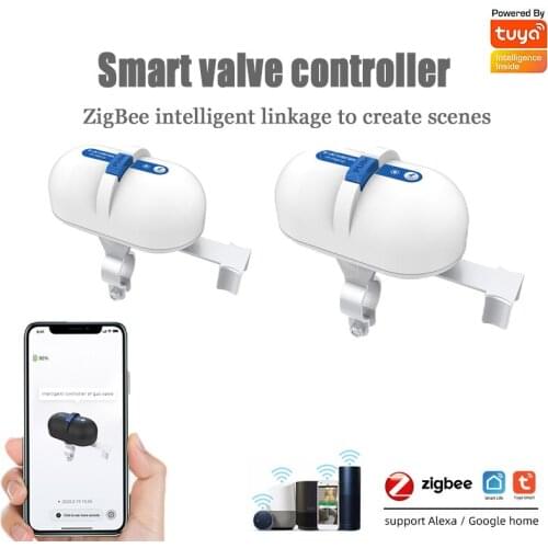 Tuya ZigBee Smart Water Gas Valve Controller Manipulator Automation Smart Life APP For Handle Butterfly Valve Alexa Google Home