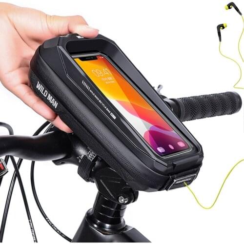 Bicycle Bag Phone Holder Mount Bike Phone Support Case Handerbar Waterproof Frame Top Tube Mtb Bag Tools Accessories Wild Man