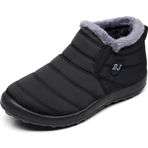 Waterproof Men Boots Winter Shoes Men Keep Warm Snow Boots Winter Casual Lovers Ankle Boots Men Booties Size 35-46