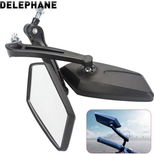 Pair Bicycle Rear View Mirror Bike Electric Scooter Clear Back Sight Reflector Adjustable Rotatable Handlebar Cycling Mirror