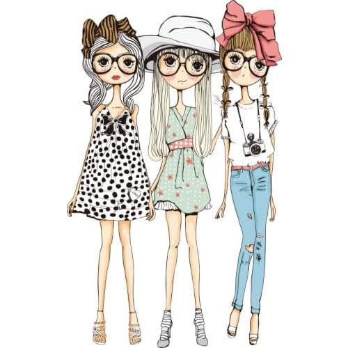 Womens Wear Dress Patches Clothing Applications Iron Sticker Thermo Transfer for Clothes DIY T-shirt Decor Appliques Print E