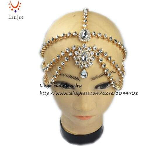 HC-196 Diamante head band hair jewelry wedding bridal head Jewelry birthday boho